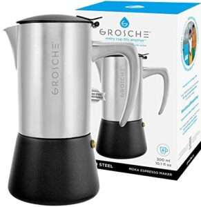 Grosche Milano Stainless Steel Stovetop Espresso Maker 