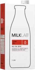 MILKLAB Almond Milk 8 x 1L Barista Milk For Coffee, Latte & Espresso, Dairy Free, Vegan