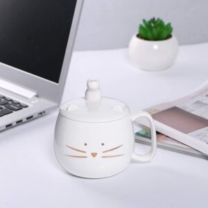 Koolkatkoo Unique Cat Coffee Mug with Lid